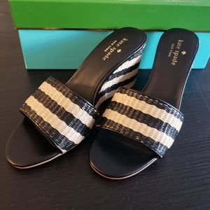 Kate Spade Rafia Wedge Slide